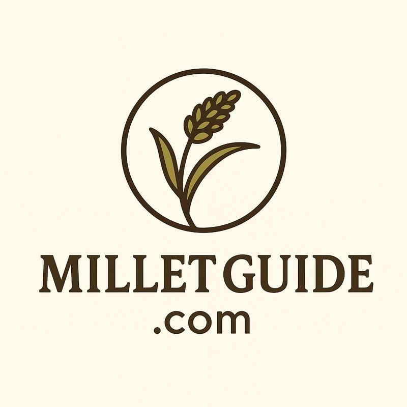 MilletGuide.com logo with millet grain symbol representing healthy millets and nutrition